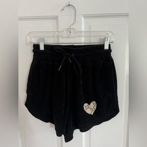Black Shorts With Gucci Heart Patchwork